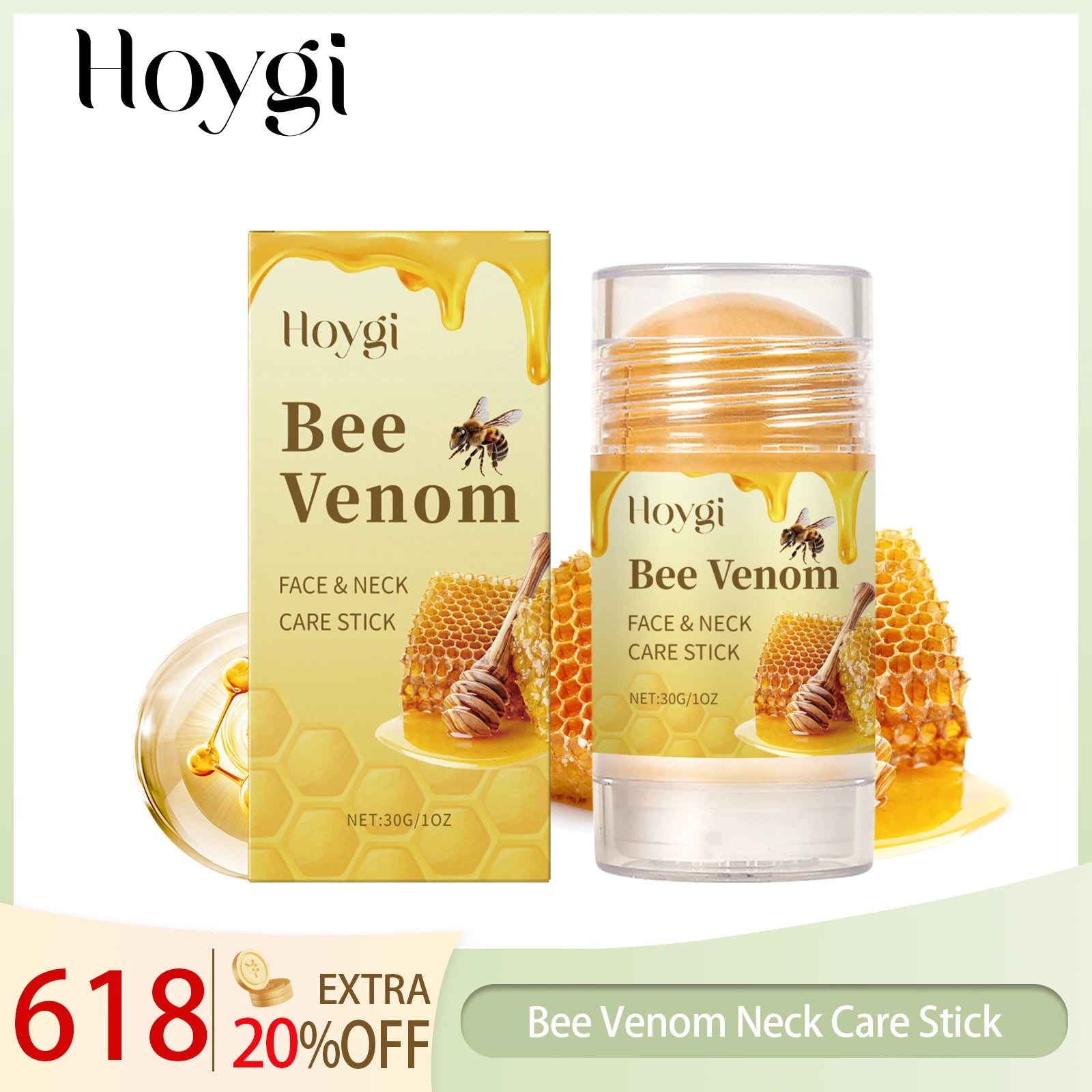 Hoygi Bee Venom Firming Serum Stick Anti Wrinkle Cream Lifts Tightens the Skin Solving Wrinkles Fine Lines Natural Serum Halalzen