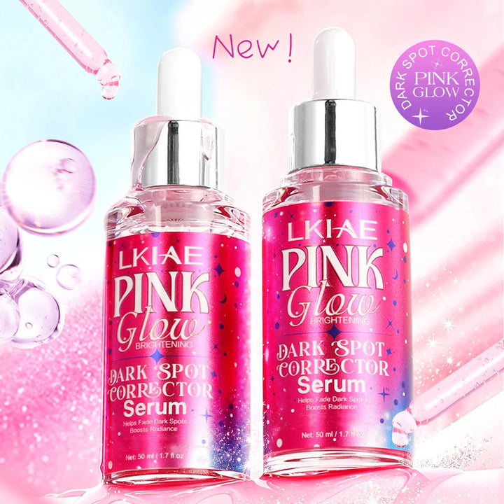 LKIAE Pink Glow Skin Care Set For Women, Anti Black Spots, Brightening, Nourishing, Moisturizing, Improve Rough Skin Beauty Kit