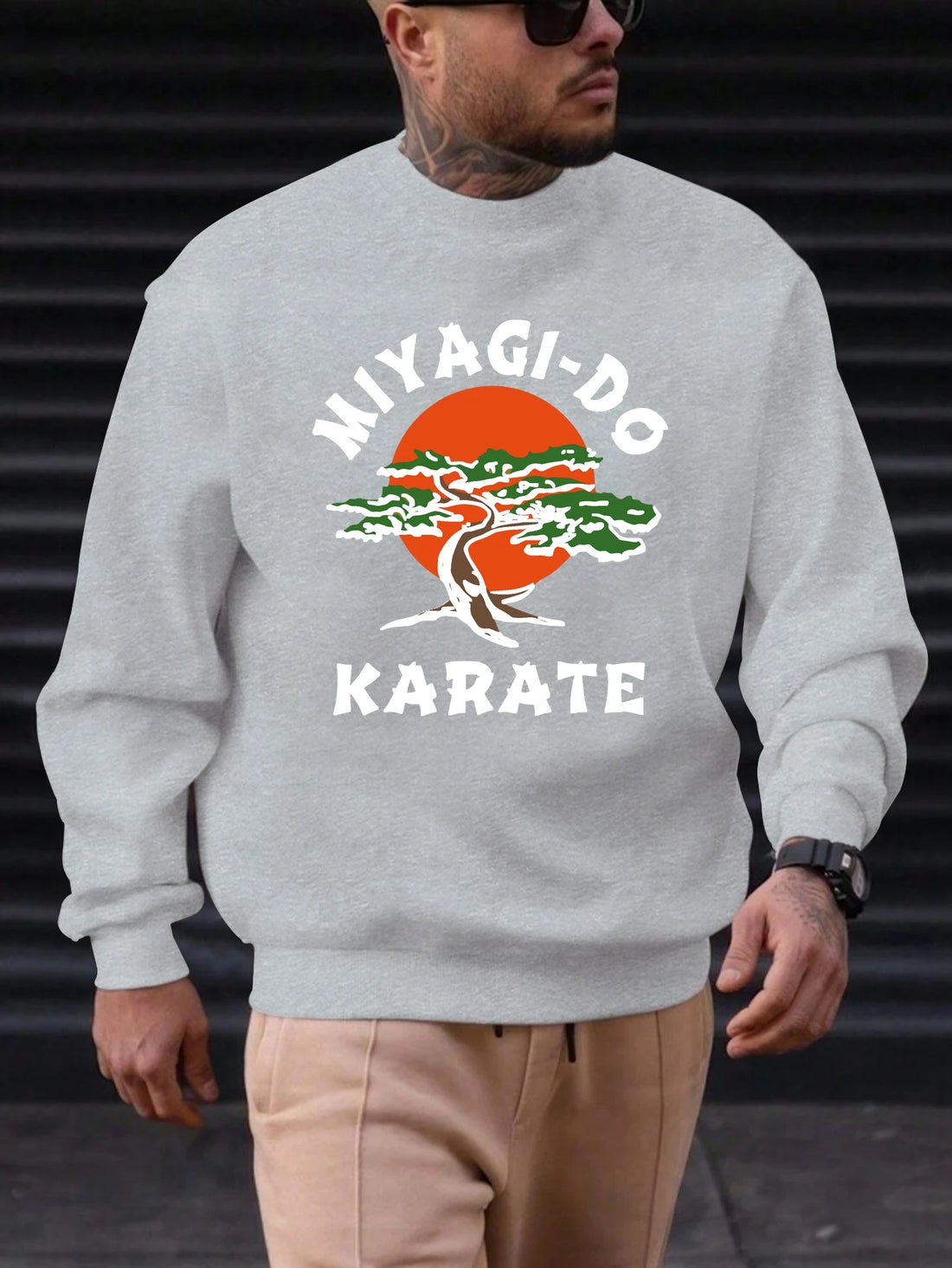 Men's Cotton Crewneck Sweatshirt MIYAGI-DO Graphic Print 2025 New Trending Fashion Casual High Quality Top Clothing
