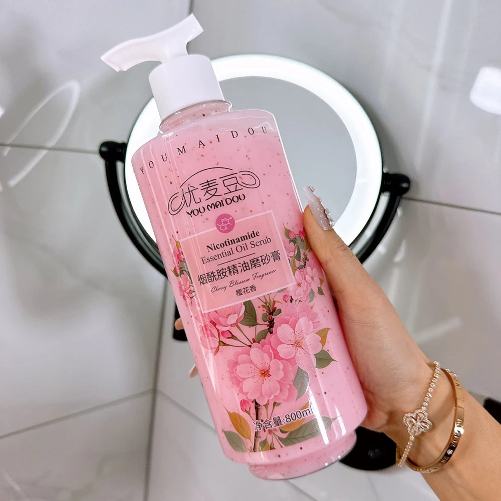 Fruit Flavored Bubble Fragrance Shower Gel Mango Skin Rejuvenation Moisturizing Body Bath Wash Oil Control Peach Long Lasting Halalzen