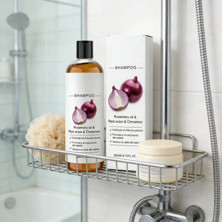 Red Onion Hair Growth Shampoo Against Hair Loss Products Strengthening Hair Follicle Lightweight Cinnamon Rosemary Oil Shampoo Halalzen