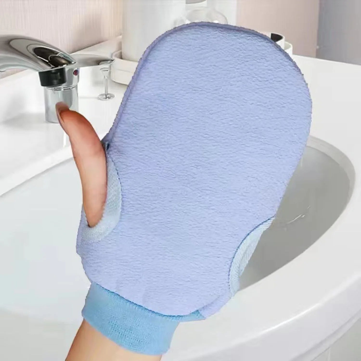 4pcs Bath for Peeling SPA Exfoliating Shower Brush Body Cleaning Scrub Mitt Rub Dead Skin Gloves Shower Towel Foam Body Massage Halalzen