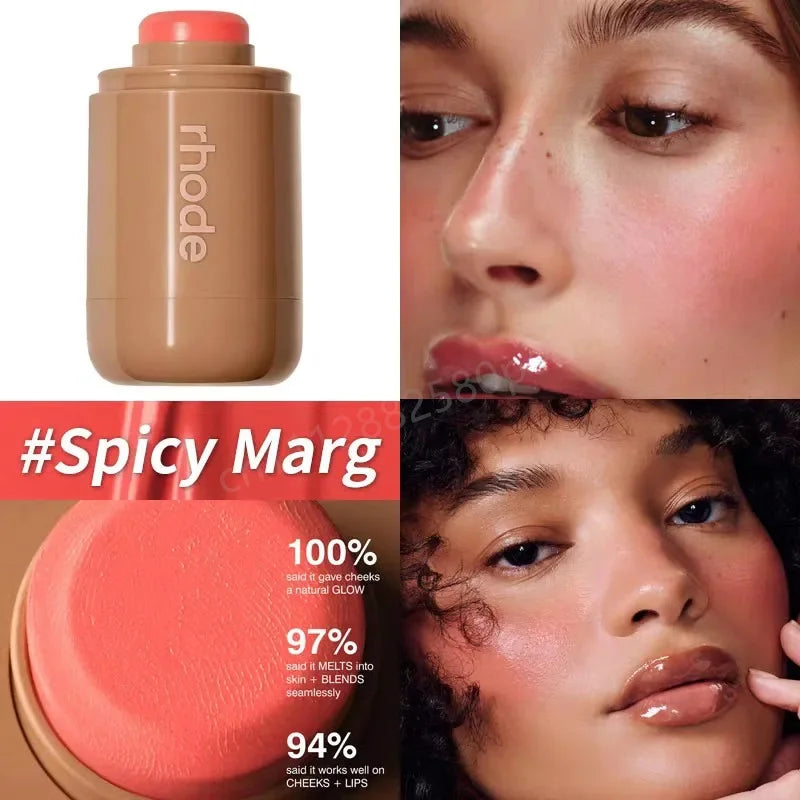 Rhode Powder Pocket Blush Hydrating Contouring Shading Face Nose Shadow Profile Natural Cream Lip Gloss Cheek Easy Apply Color