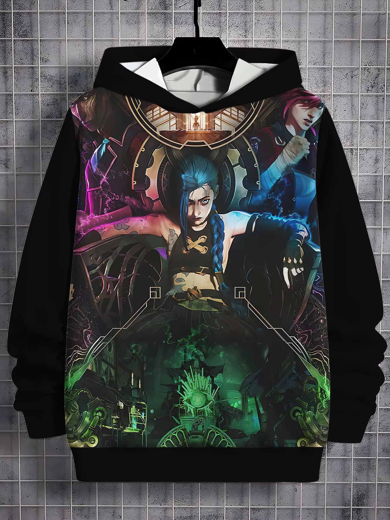 Anime Game Arcane Jinx 3d Print Hoodies Men Women Fashion Hoodie Sweatshirt Women Sweats Unisex Tracksuit Pullovers Clothes Lol