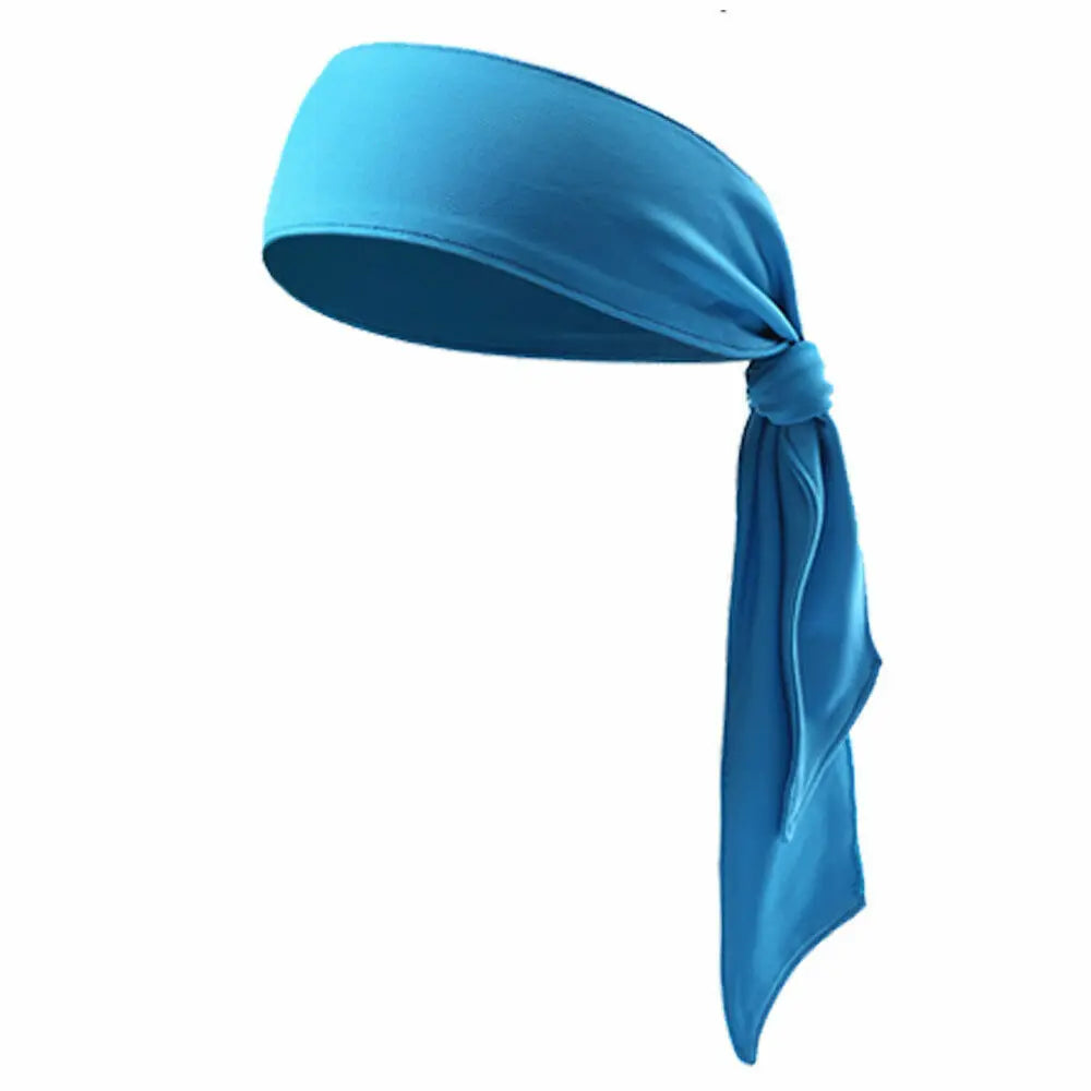 Men Women Sports Head Tie Headband Stretch Yoga Gym Hair Wrap Athletic Sweatband Elastic Gym Yoga Hairband Tennis Headwear