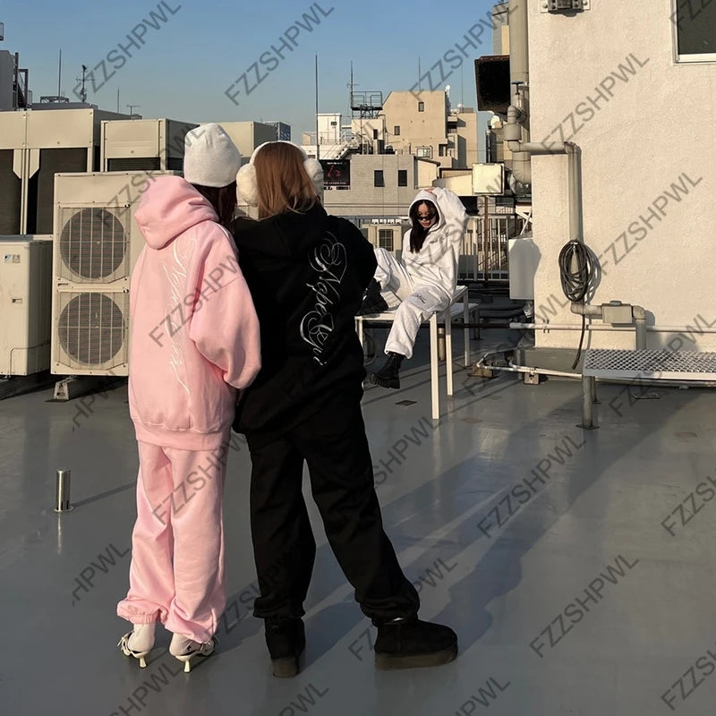 Spicy Girls Oversized Hip Hop Y2K Hooded sweatshirt Streetwear Harajuku Letter Print Unique Pullover Rock Goth Hoodie sweatshirt