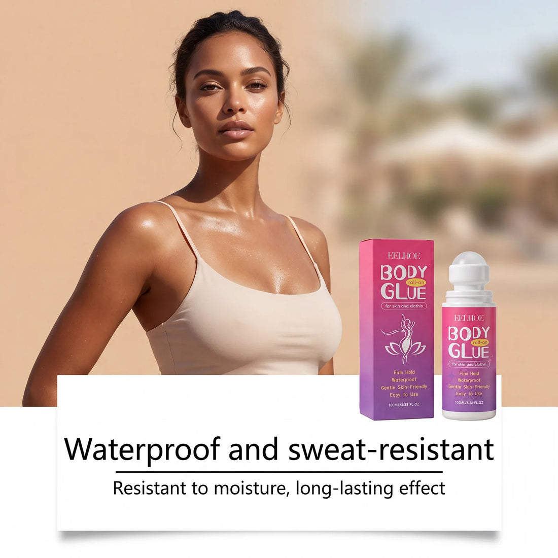 Body Roller Ball Glue, Gentle and Moisturizing, Smooth to Apply, Skin-Friendly and Comfortable, Refreshing on the Skin, Not Stic