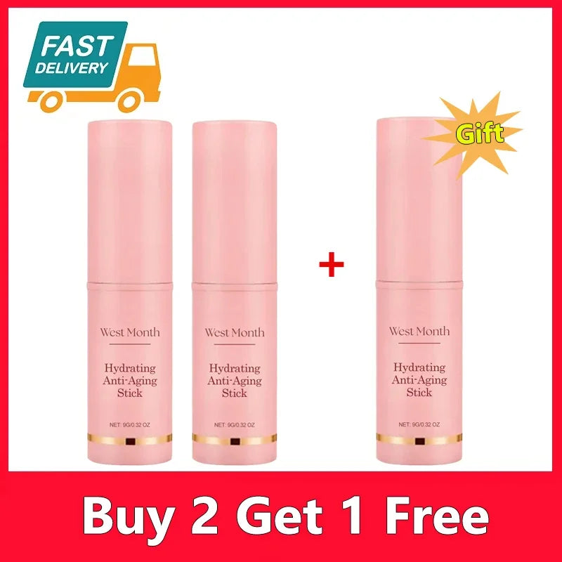 Collagen Wrinkle Removal Multi Bounce Balm Stick Instant Anti-Aging Firming Lift Brighten Facial Dull Skin Moisturizer Cosmetics Halalzen