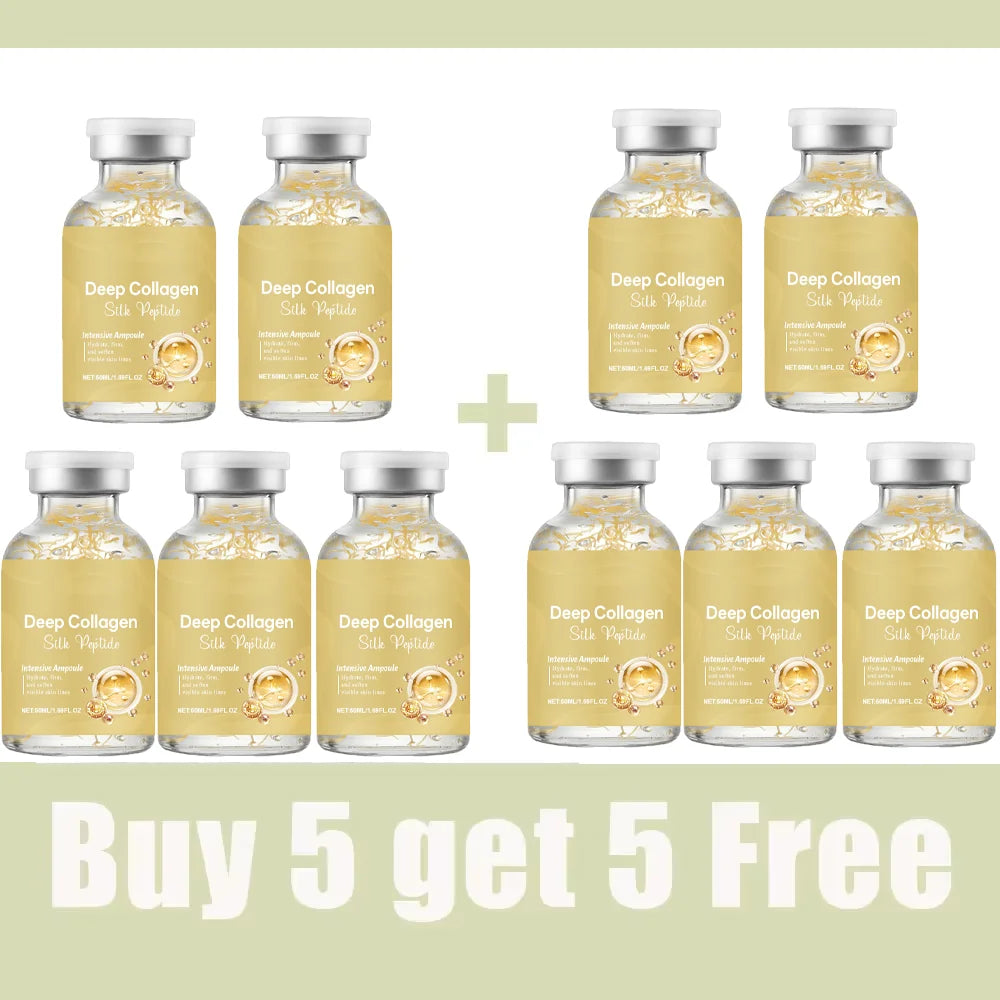 Silk Peptide Ampoule | Anti-Aging Serum with Collagen & 30 Peptide Complex for Intensive Lifting, Skin Tightening & Firming Halalzen