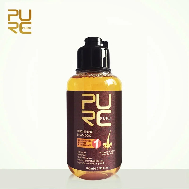PURC 100ml Ginger Hair Loss Shampoo Hair Growth Treatment For Hair Regrowth Repair Hair Root Thicken Hair Care