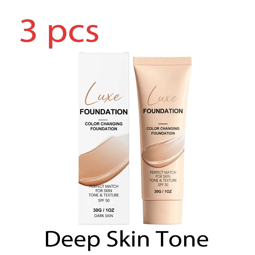 Sunscreen Foundation Lightweight Natural Matte Buildable Coverage UV Protection Liquid Foundation 2 Shades