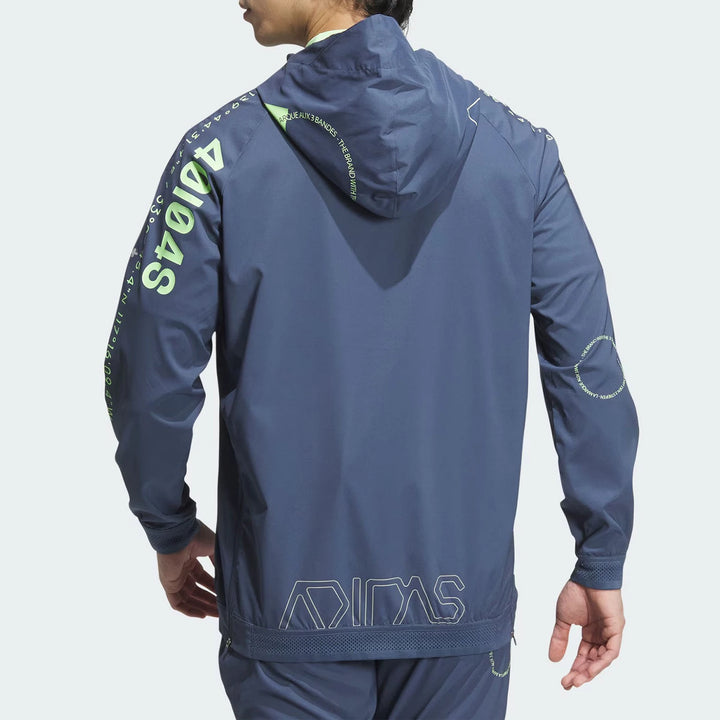 Sweat à capuche zippé demi-zip Adidas officiel et authentique pour homme IN9006