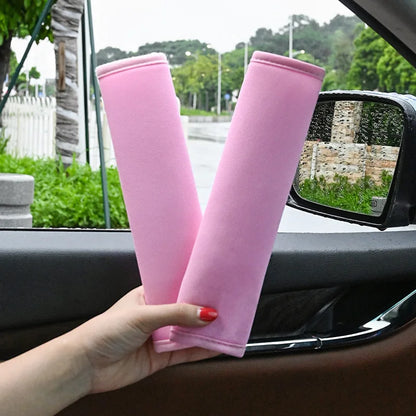 2PCS Universal Car Safety Belt Cover Adjustable Seat Belt Cover Shoulder Strap Cover Car Shoulder Protector Pad Auto Accessories