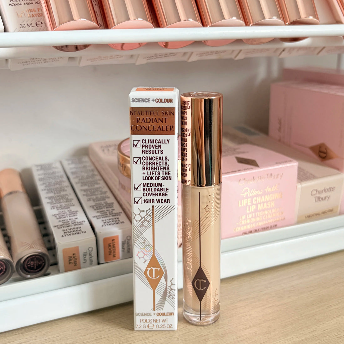 Charlotte Tilbury Airbrush Flawless Blur&beautiful Skin Radiant Concealer Unreal Skin Sheer Glow Tint Hydrating Foundation Stick