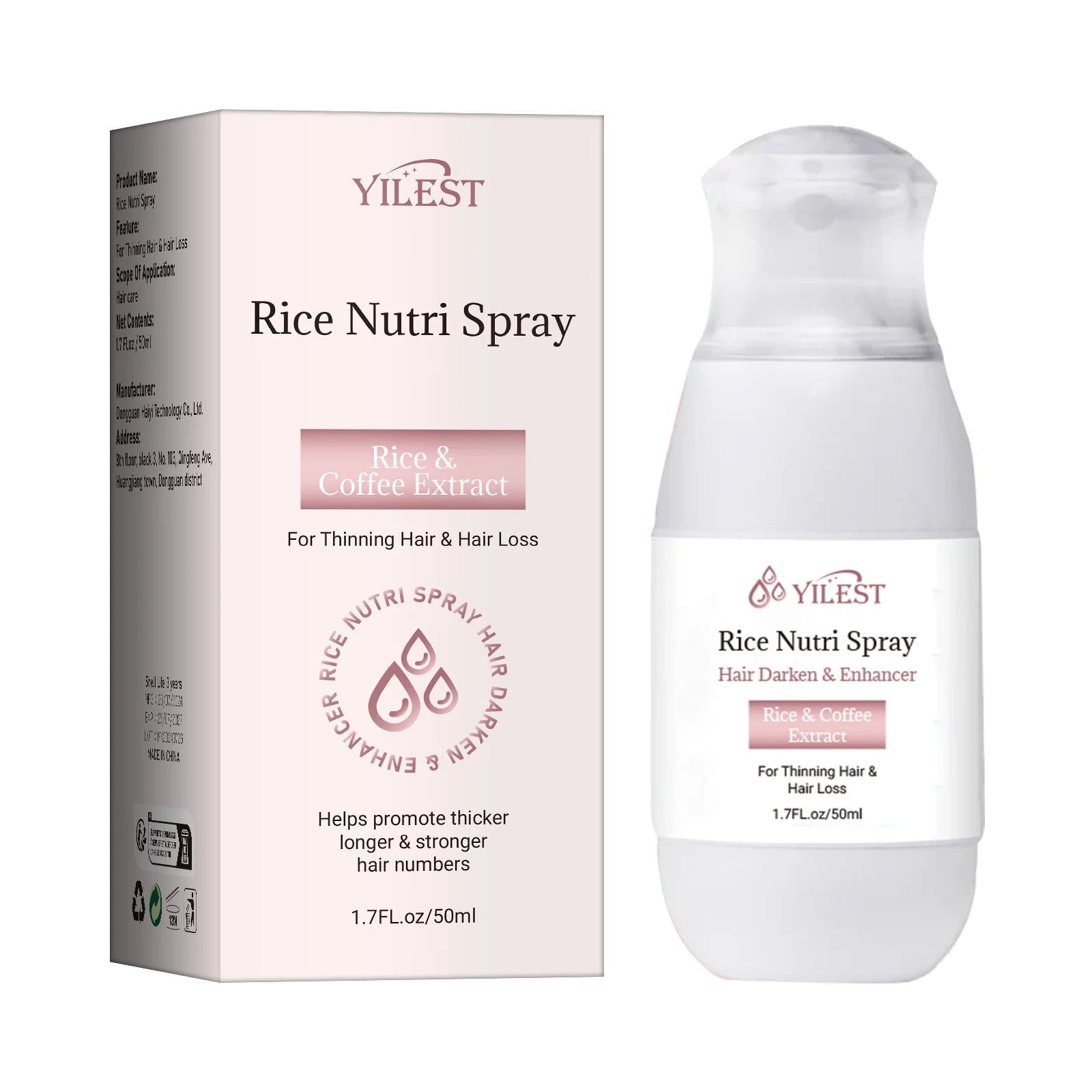 Hair Spray Rice Water Strong Hair Follicle Root Thick Loss Prevention Nourishing Soften Hair Helper Care Spray For Thinning Hair Halalzen
