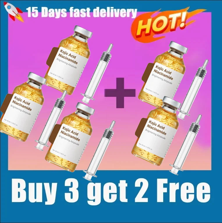 Kojic Acid Freckle Removing Whitening Essence Fade Pigmentation Melasma Dark Spots Corrector Repair Serum Korean Skin Care