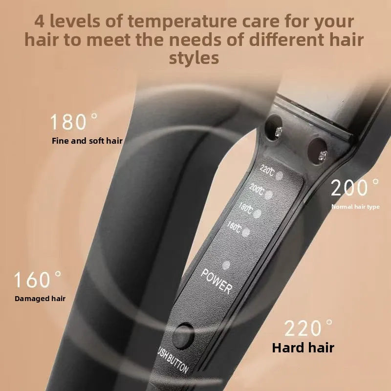 Hair Crimper Curler Ceramic Tourmaline Corrugated Curling Iron Fast Heat Up Adjustable Temperature for Waves Volume Salon Use Halalzen