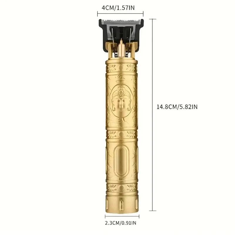 T9 Vintage Hair Trimmer USB Fast Charging Hair Cutting Machine Electric Hair Clipper Portable Shaver Barber Professional Barber Halalzen