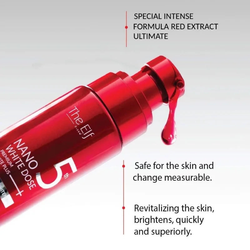 The Elf Nano White Dose truyen trang mo tham Brightening Serum educes Dullness & Improves Texture Even Skin Tone, Hydrate & Glow Halalzen