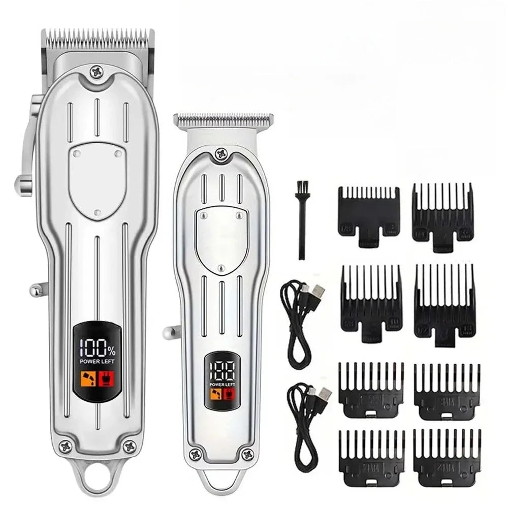 Hair Clippers for Men Professional, Barber Clippers and Trimmers Set, Cordless Hair Clippers for Hair Cutting Kit Halalzen