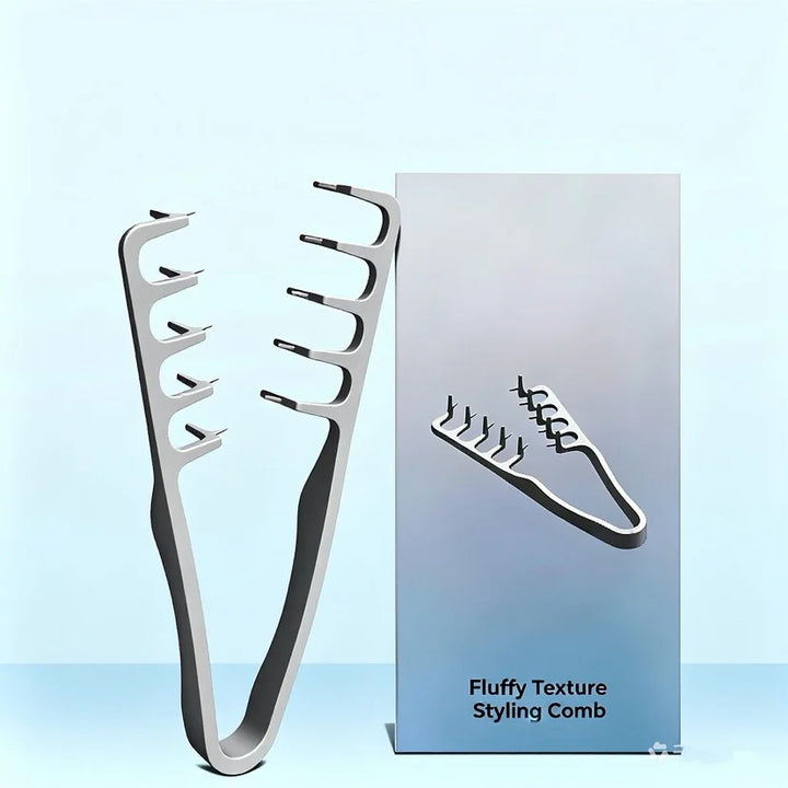 Volumizing Wide-Tooth Hair Styling Comb for Men, ABS Plastic with Textured Grip, Ideal for All Hair Types, Perfect for Home Use