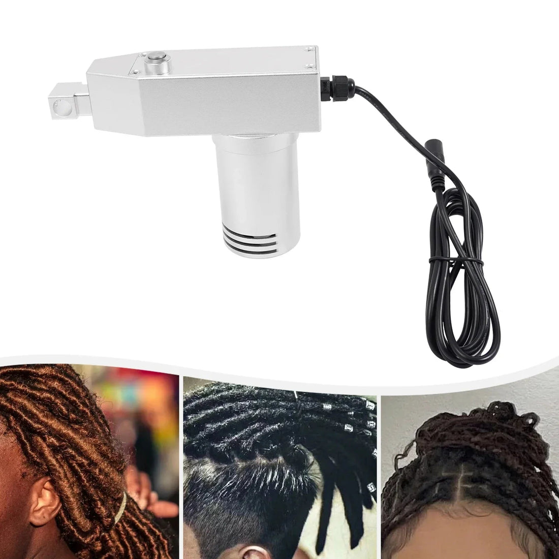 110V 96W 7 Speeds Adjustable Dreadlocks Machine Portable Dreadlocks Maker Automatic Silver Dreadlocks Maker Halalzen