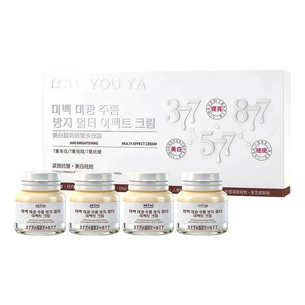 Brightening Multi-Effect Face Cream with Niacinamide & Ginseng Extract, Fade Dark Spots, Anti-Wrinkle & Hydrating 4pcs Set