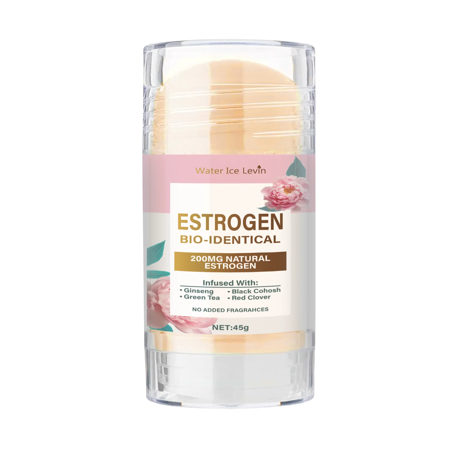 Natural Estrogen Cream Stick, Glycerin, Ginseng Root, Tea Tree Leaf Extract, Calming, Gentle Body Care Cream, Alcohol-Free, Suitable for All Skin Types, Natural Skin Care