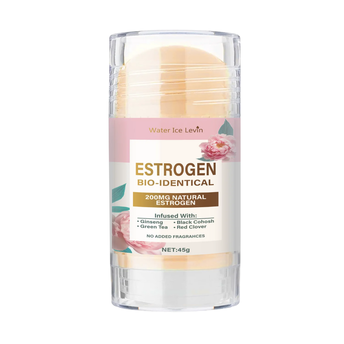 Natural Estrogen Cream Stick, Glycerin, Ginseng Root, Tea Tree Leaf Extract, Calming, Gentle Body Care Cream, Alcohol-Free, Suitable for All Skin Types, Natural Skin Care