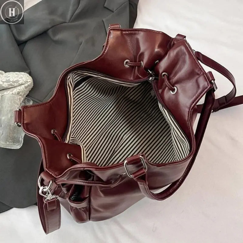 Fashionable Brand Design Tote Bag New Retro Shoulder Bag Casual Large-capacity Crossbody Bags Light Luxury High-end Women's Bags HALALZEN