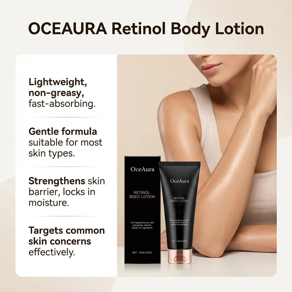 Retinol Body Lotion Smoothing Cream Shea Butter Moisturizer Ceramide Increase Elasticity Nourishing Treatment For Rough Skin