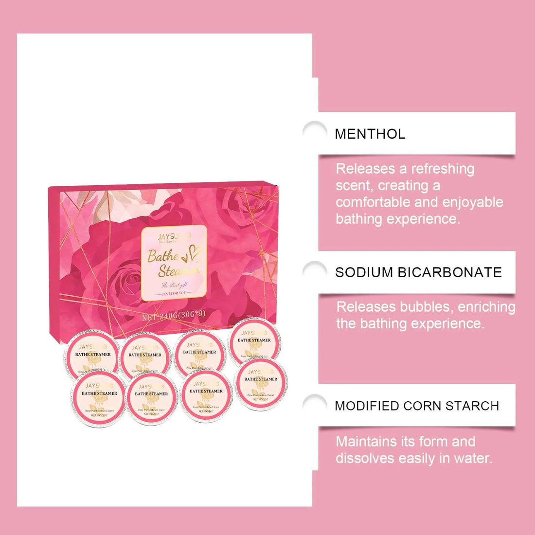 Shower Steamers Tablets Birthday Gifts 8 Pack Shower Bombs Gifts For Her Self Care Spa Moisturizing Bath Tablets Easily Soluble Halalzen