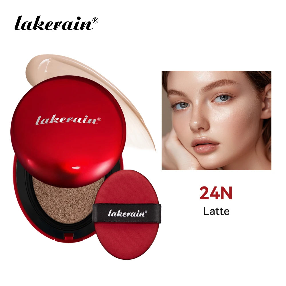 Lakerain Sunscreen Cushion Foundation  Waterproof Long-lasting Brighten Foundation Cream Women Base Makeup Face Korean Cosmetics Halalzen