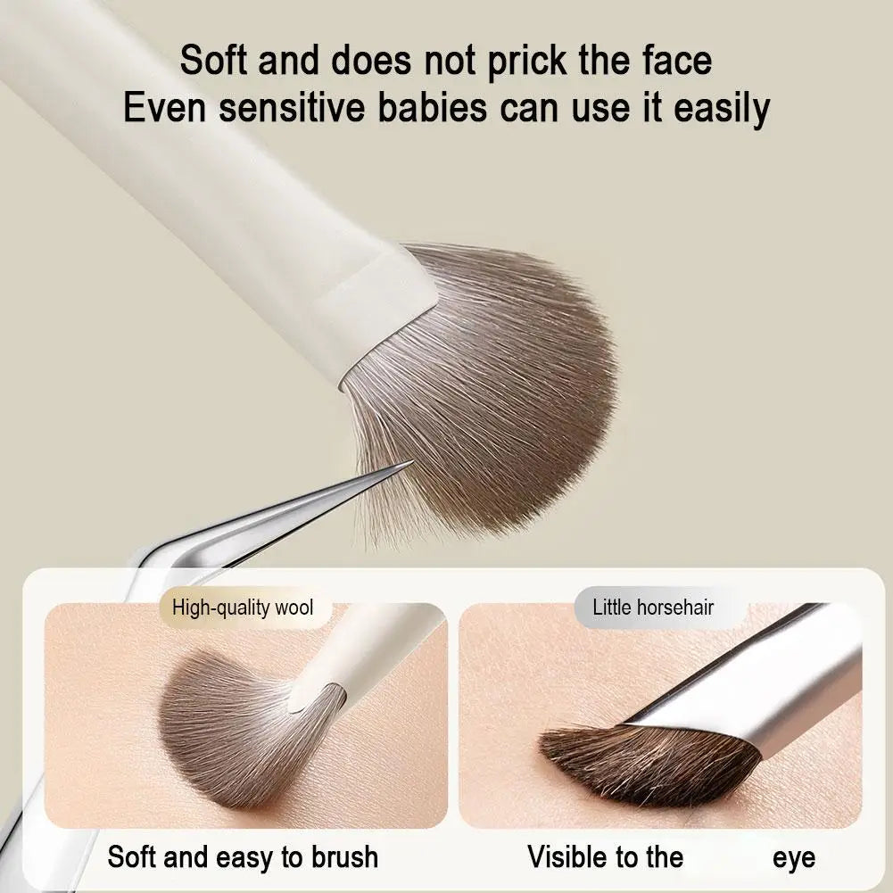1Pcs Nose Contour Brush Professional Nose Shadow Brush Half Sector Contour Makeup Brush Natural Eyeshadow Smudge Makeup Brushes Halalzen
