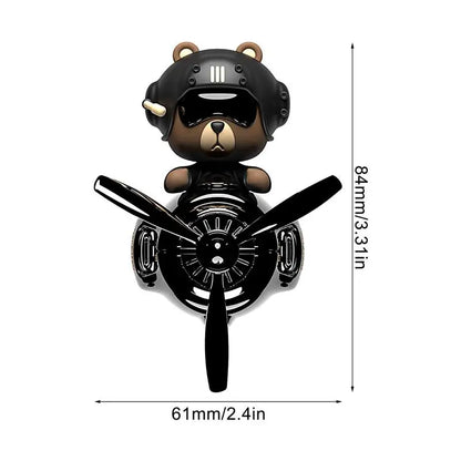 DIY perfume Odor ornament bear car air fresheners decorations accessories aroma vent clip fragrance diffuser men