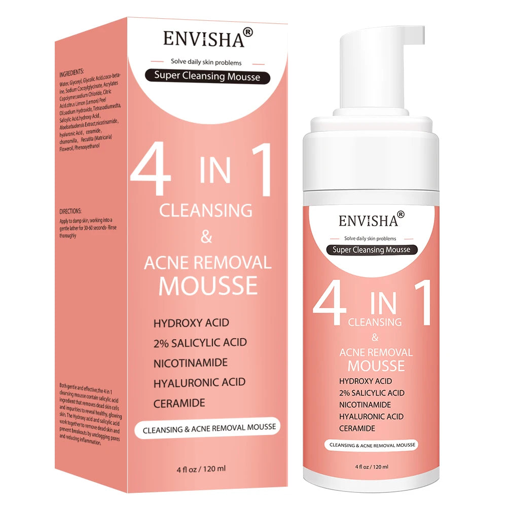 ENVISHA Facial Skin Care Exfoliating Mousse Peeling Gel Deep Remove Cleaning Smooth Moisturizing Cream Whitening Shrinking Pores Halalzen
