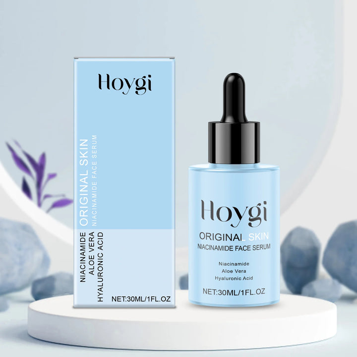 Ship From US Niacinamide Face Serum 30ml Anti Wrinkle Serum Aloe Vera Hydrating Brightening Skin Care For Women Sensitive Skin Dropper Bottle