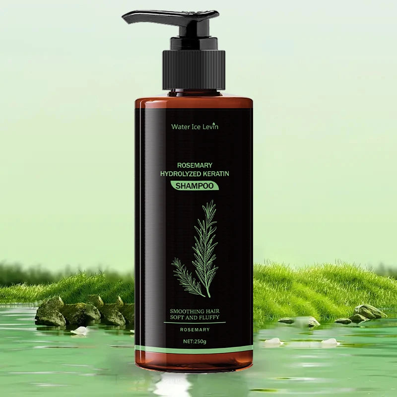 Rosemary Keratin Shampoo - Fresh and Non-Greasy, Rich in Rosemary Extracts and Amino Acids, Healthy Hair, Enlarged Volume, Care for Every Hair Halalzen