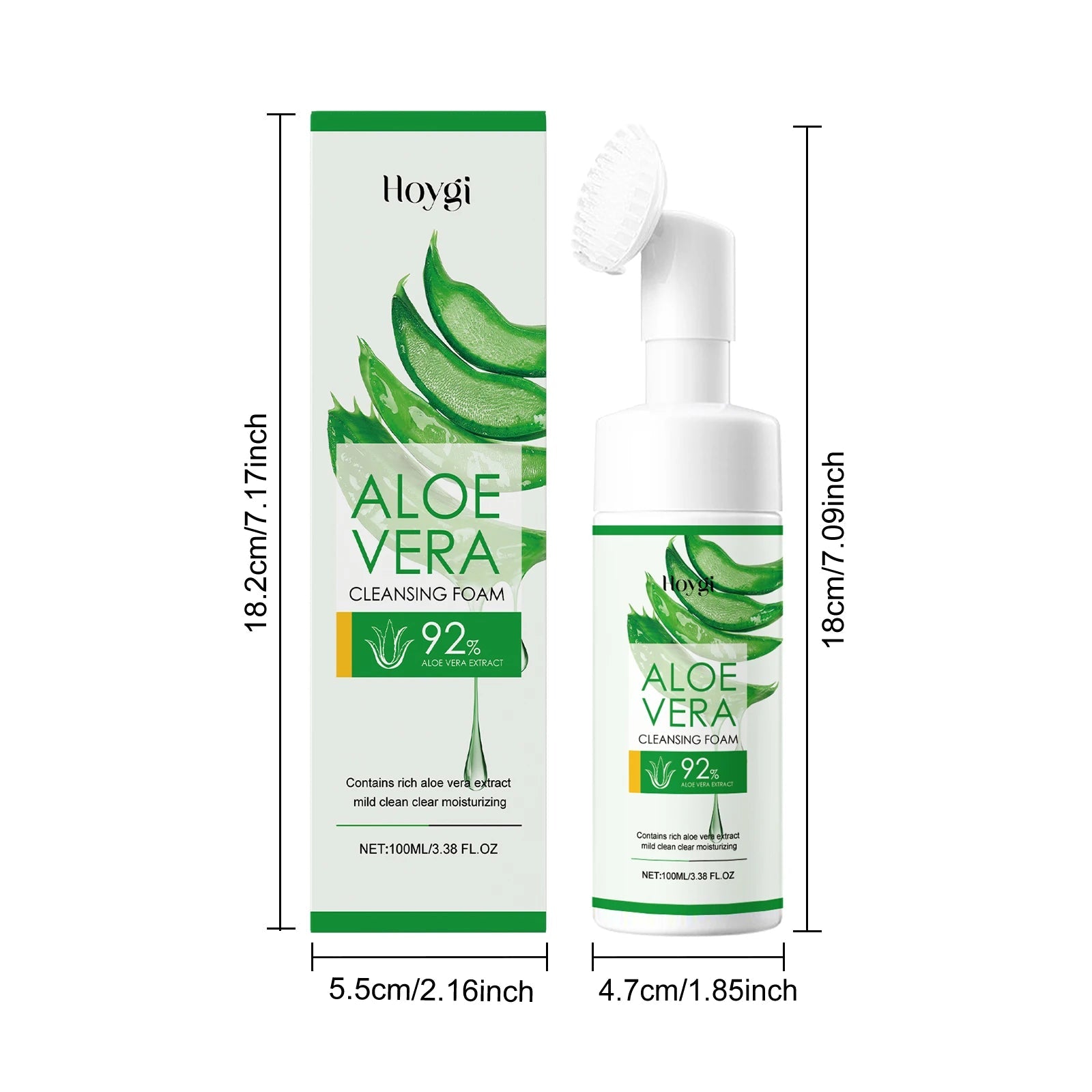 Aloe Cleansing Foam Gently Cleanses The Face Deeply Hydrates Pores Controls Oil Moisturizes And Is Comfortable Without Tightness Halalzen