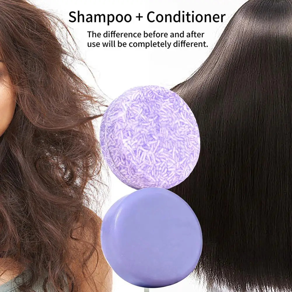 Blueberry Shampoo & Conditioner Bundle Bar for Hair Thinning Frizz, Blueberry Solid Shampoo & Conditioner Strengthen Hair Care Halalzen