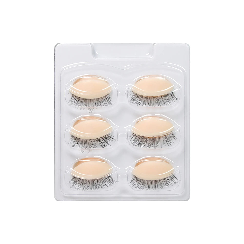 GLAMLASH Mini Lash Flat Model Head Practice Eyelash Extension Training Head With Removable Replacement Eyelids Halalzen