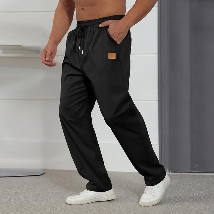 Men s Relaxed Fit Cargo Pants with Adjustable Drawstring Waistband and Multiple Pockets for Everyday Wear