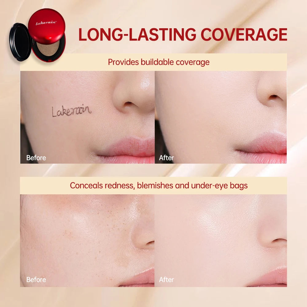 Sunscreen Cushion Foundation Fit Cushion Foundation Full Coverage Waterproof Long-lasting Concealer Long-lasting Korean Makeup