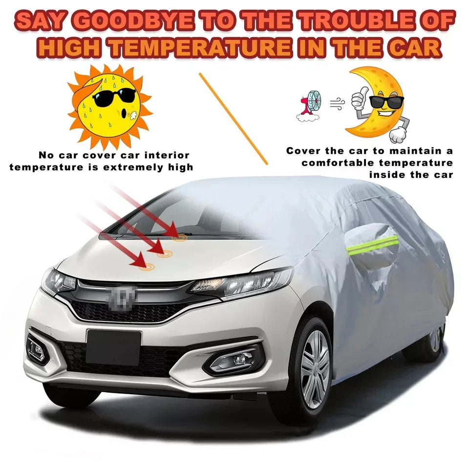 Full Car Cover Sun Dust Scratch Rain Snow UV 190T Waterproof Rainsun Dust Early Breathable Outdoor For SUV Cars