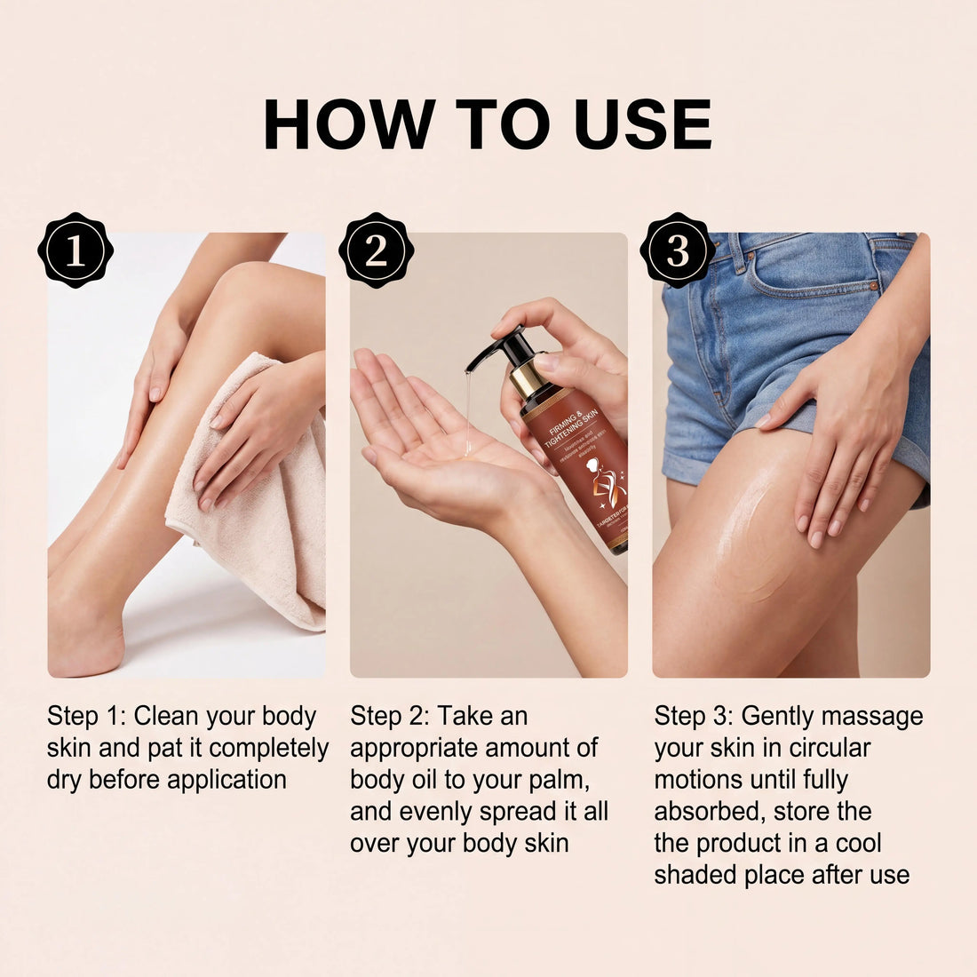 Firming Body Oil Rejuvenating Firming Sagging Skin Anti-Wrinkle Moisturizing Nourish Shaping Body Figure Korean Skin Care
