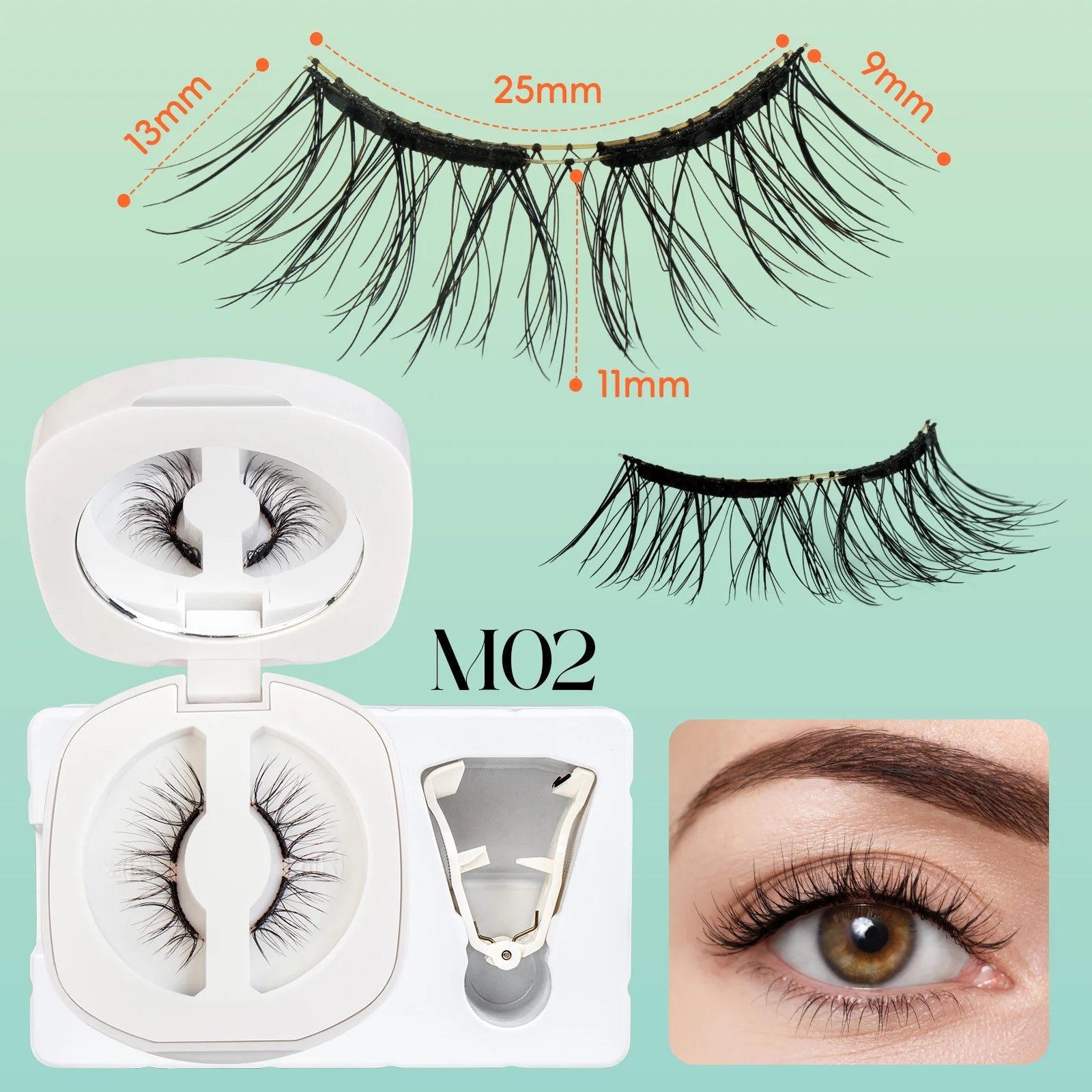 VYRILA Soft Magnetic Eyelashes No Glue Needed Reusable Natural Look 3D Lashes Easy Apply Soft Magnetic Lashes Kit for Eye Makeup Halalzen