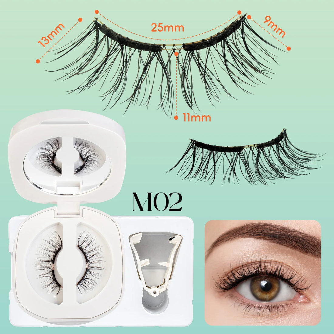 VYRILA Soft Magnetic Eyelashes No Glue Needed Reusable Natural Look 3D Lashes Easy Apply Soft Magnetic Lashes Kit for Eye Makeup Halalzen