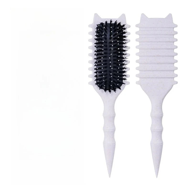 WANMEI Salon Styling Curly Hair Styling Brush Curl Hair Brush for Combing and Shaping  Curls Reduce Pulling Tools Halalzen