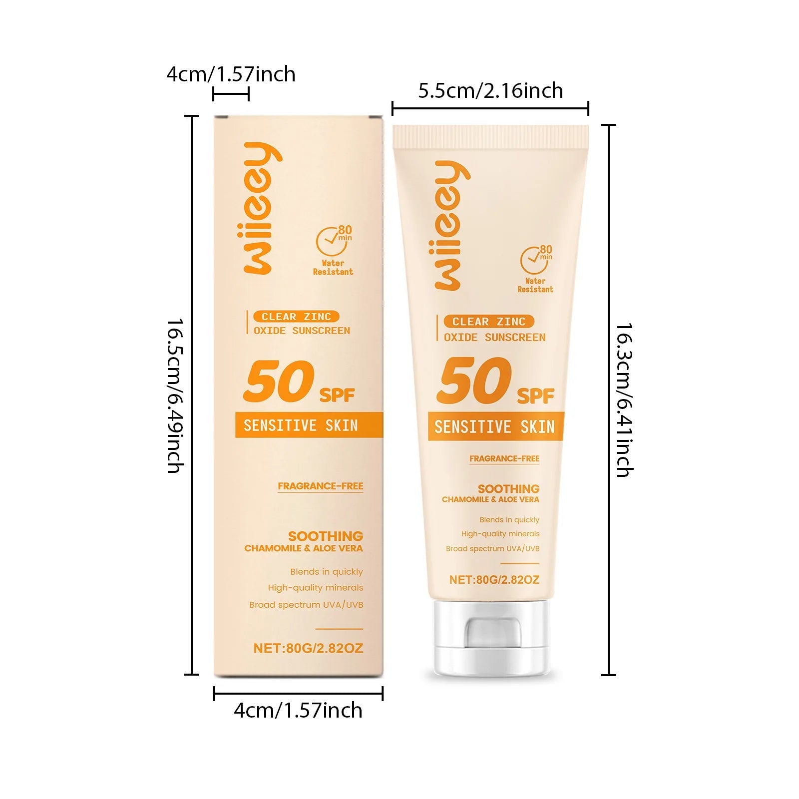 SPF 50+ Children Mild Sunscreen Cream Not Irritating Prevent UVA/UVB Sunburn Refresh Moisturize Nourish Children Sunscreen Cream Halalzen