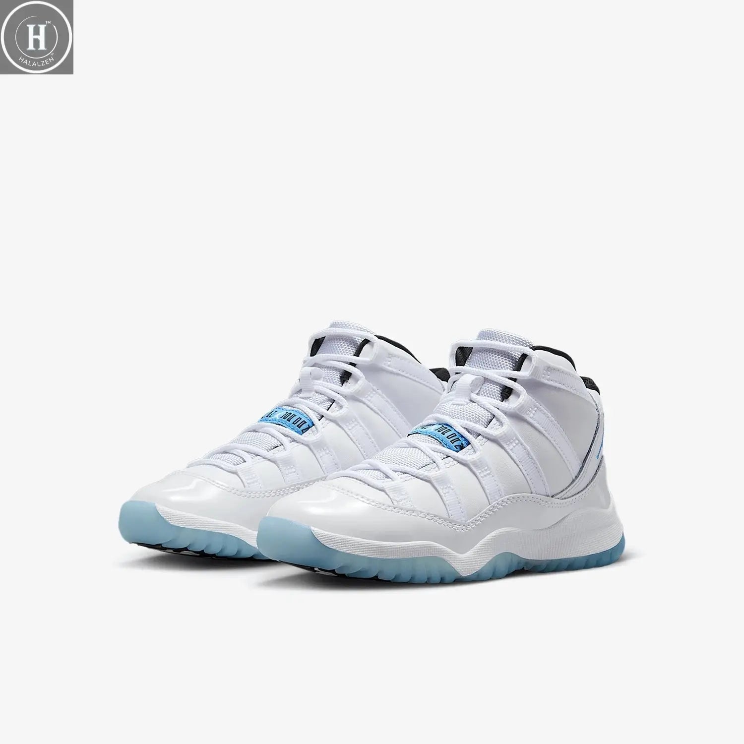 Nike genuine JORDAN children's mid top sports cushioning and wear-resistant basketball shoes 378039-104 HALALZEN